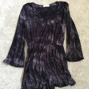 Acid wash pattern romper